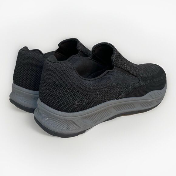 Skechers Cohagen Knit Walk Men\'s 9.5 Extra Wide Slip-On Black Shoes 204849 New main image 5